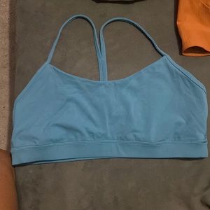 Lululemon FLOW Y BRA, 14, Blue